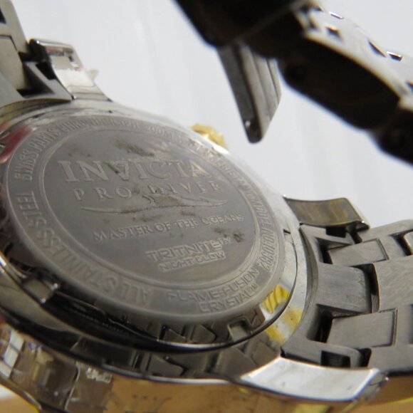 Invicta Men's 48mm Pro Diver Quartz Chronograph SS Watch IOB w/Papers 10382 - Picture 13 of 16